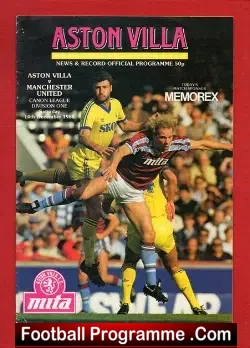 Aston Villa v Manchester United 1985 – Chris Turner Debut