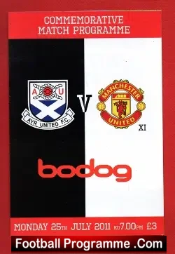 Ayr United v Manchester United 2011 – Scotland