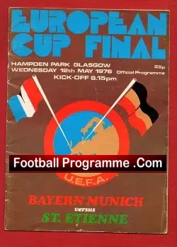 Bayern Munich v St Etienne 1976 – European Cup Final at Hampden