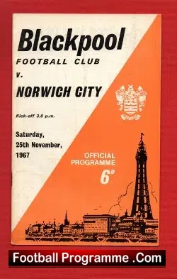 Blackpool v Norwich City 1967
