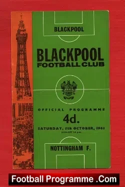 Blackpool v Nottingham Forest 1963