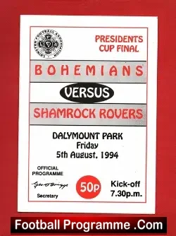 Bohemian v Shamrock Rovers 1994 – Dalymount Park Ireland