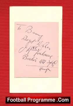 Boston United Jimmy McGraham Autograph 1948-49 - football programme