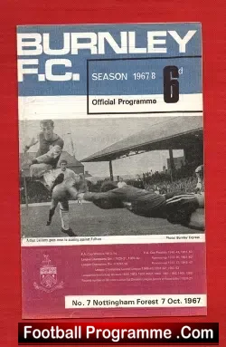 Burnley v Nottingham Forest 1967