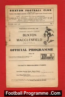 Buxton v Macclesfield Town 1967 – Cheshire County League