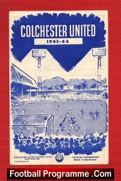 Colchester United v Barnsley 1963 - football programme