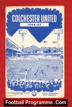 Colchester United v Torquay United 1964 – Autographed