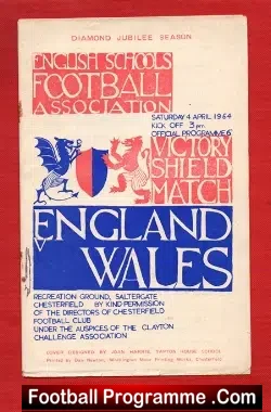England v Wales 1964 – at Chesterfield – John Toshack