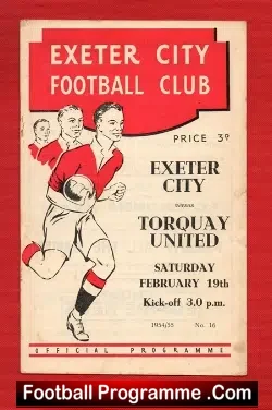 Exeter City v Torquay United 1955