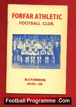 Forfar Athletic Football Handbook 1949 - 1950 - football memorabilia