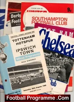 Ipswich Town Selection of 1960s Away Programmes X 11 - football programme