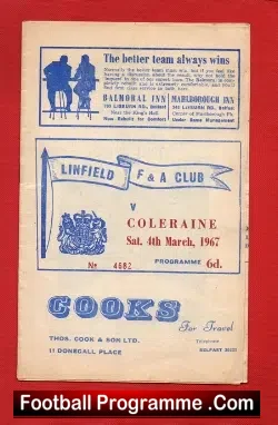 Linfield v Coleraine 1967