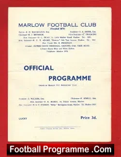 Marlow v Abingdon Town 1963