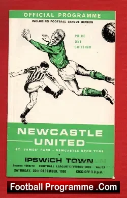 Newcastle United v Ipswich Town 1969