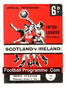 Scotland v Ireland 1961 – at Glasgow Ibrox