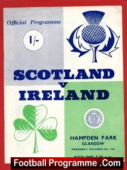 Scotland v Northern Ireland 1964