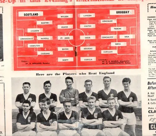 Scotland v Uruguay 1962