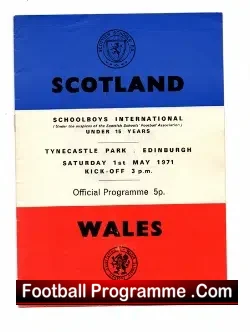 Scotland v Wales 1971 – Tyne Castle Park Edinburgh