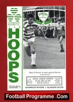 Shamrock Rovers v Glasgow Celtic 1991 – Friendly Match