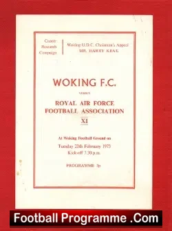 Woking v Royal Air Force RAF 1973