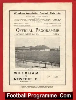 Wrexham v Newport County 1959
