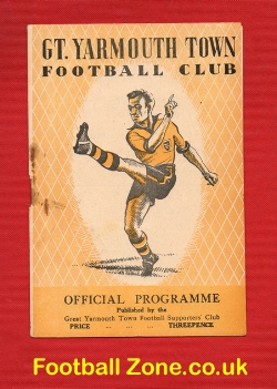 Great Yarmouth v Lowestoft 1953 – White Cup Match