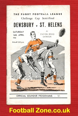 Dewsbury Rugby v St Helens 1966 – Challenge Cup Semi Final