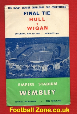 Hull Rugby v Wigan 1959 – Challenge Cup Final