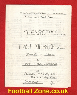 Glenrothes v East Kilbride 1972 – Schoolboys Match