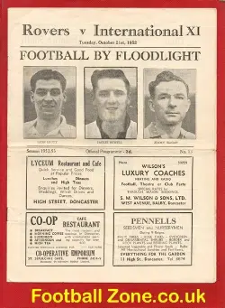 Doncaster Rovers v International X1 1952 – Finney + Bill Shankly