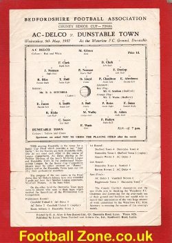 AC Delco v Dunstable Town 1957 – Senior Cup Final at Waterlow