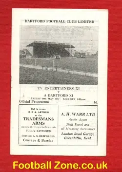 TV Entertainers v Dartford 1967 - Charity Match + Craig Douglas