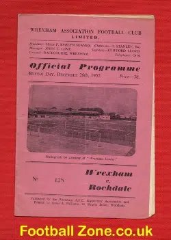 Wrexham v Rochdale 1957
