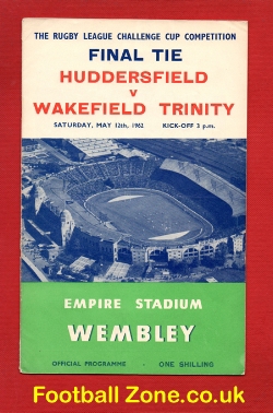 Huddersfield Rugby v Wakefield Trinity 1962 – Rugby Cup Final