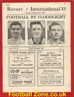 Doncaster Rovers v International X1 1952 – Bill Shankly + Finney