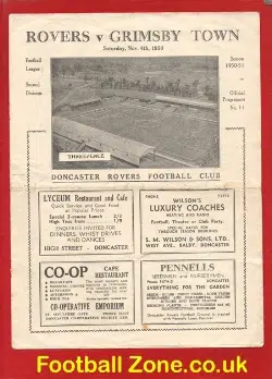 Doncaster Rovers v Grimsby Town 1950