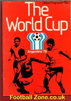 Scotland World Cup Official Programme Argentina 1978