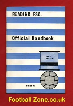 Reading Football Handbook 1969 - 1970