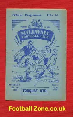 Millwall v Torquay United 1955