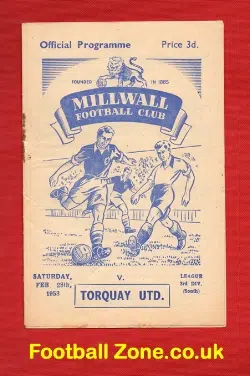 Millwall v Torquay United 1953