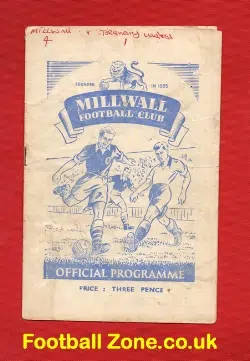 Millwall v Torquay United 1950