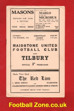 Maidstone United v Tilbury 1955