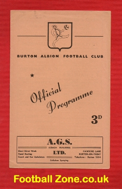 Burton Albion v Corby Town 1960