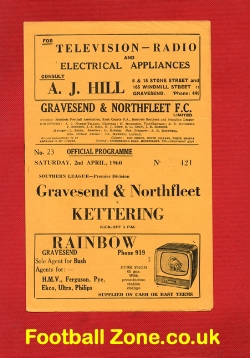 Gravesend Northfleet v Kettering Town 1960