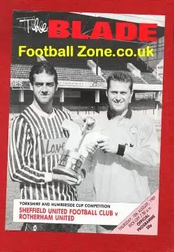 Sheffield United v Rotherham United 1989 - Yorkshire Cup
