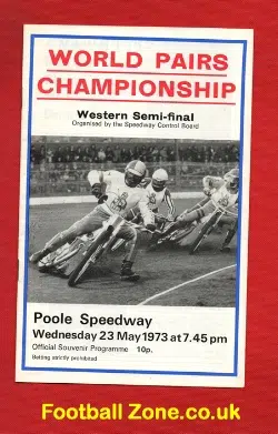 World Pairs Speedway Semi Final 1973 at Poole