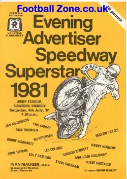 Swindon Speedway Superstars Meeting 1981 – Top Riders
