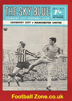 Coventry City v Manchester United 1969