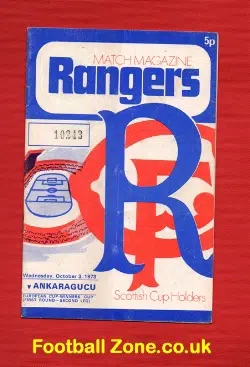 Glasgow Rangers v Ankaragucu 1973