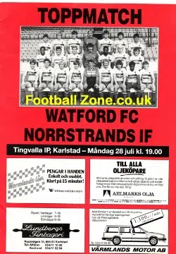 Norrstrands IF v Watford 1980s – Sweden